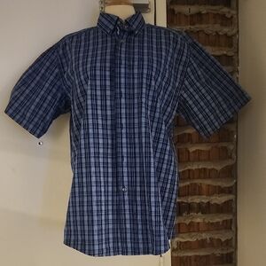 Ariat Pro Series Navy Plaid Shirt Size M Medium LIKE NEW